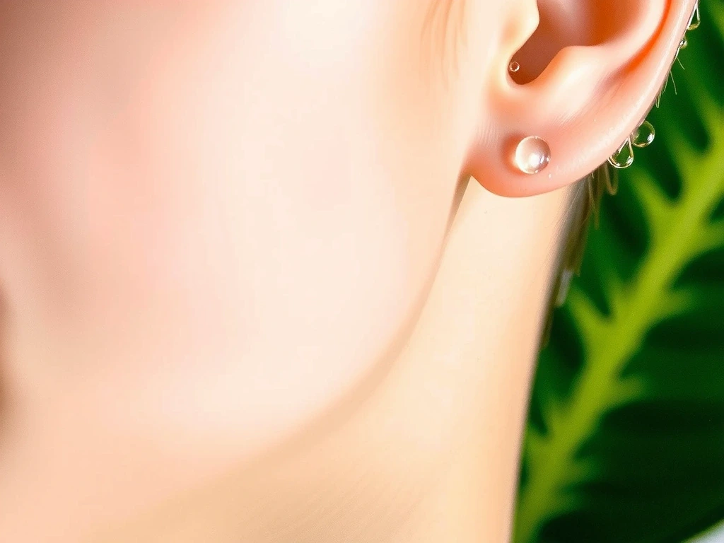 Healthy glowing skin texture